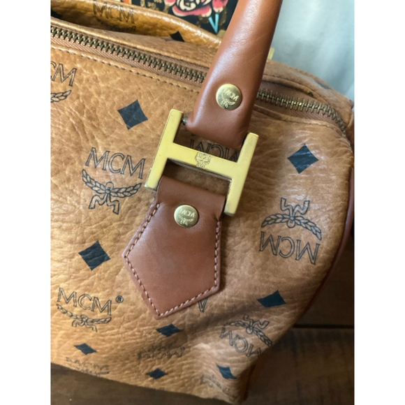 MCM Brown Satchel Bag - Picture 3 of 13